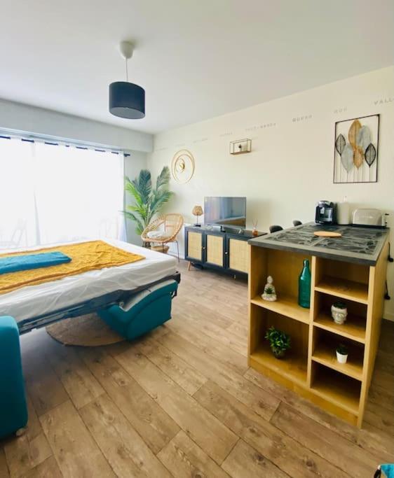 Studio Entre Mer Et Dunes Avec Balcon Vue Laterale Mer 50M Plage Pour 3 Pers Wifi Menage Compris 포르마옹플라주 외부 사진