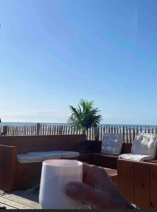 Studio Entre Mer Et Dunes Avec Balcon Vue Laterale Mer 50M Plage Pour 3 Pers Wifi Menage Compris 포르마옹플라주 외부 사진